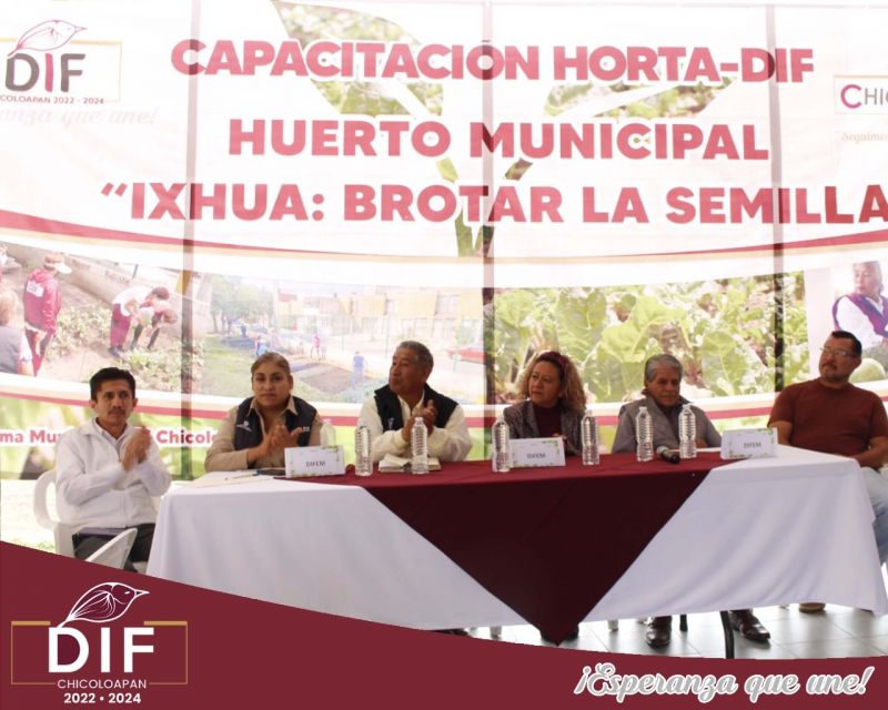 Boletín 26. Capacitación de Horta DIFEM 2022, culmina en el Huerto Municipal de Chicoloapan.